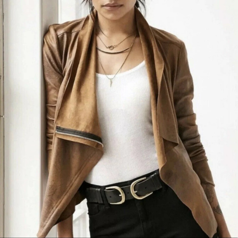 Suede Silence & Noise Moto Jacket